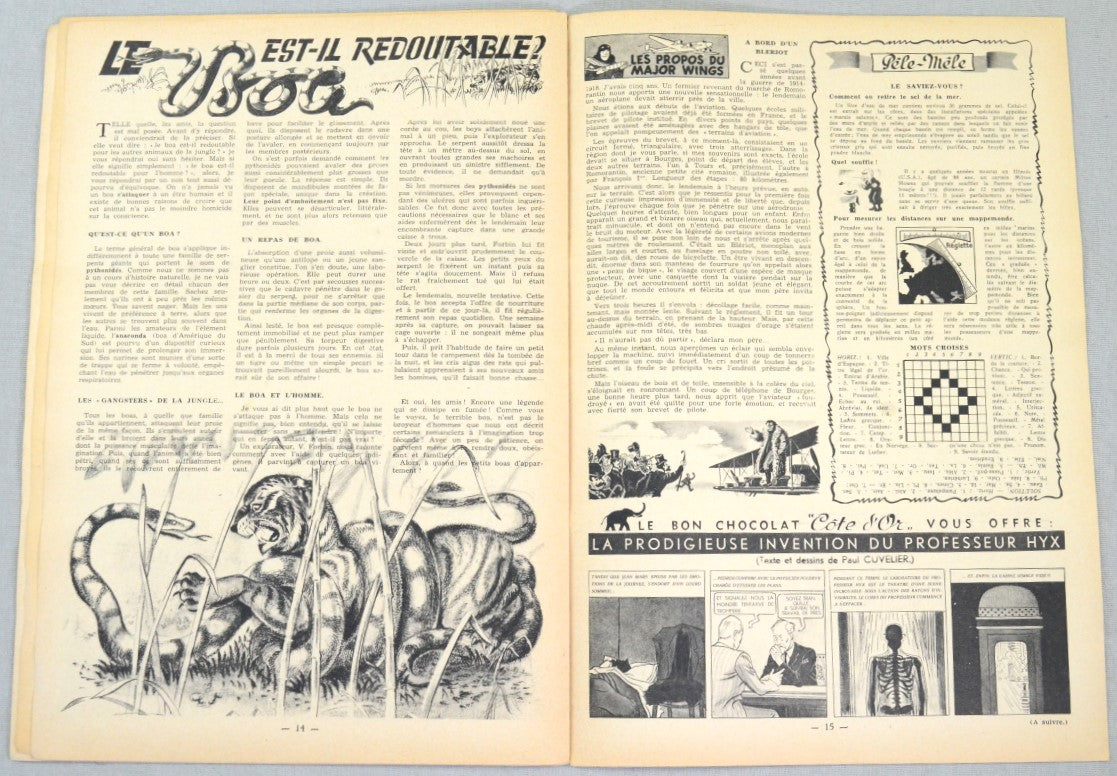 Journal Tintin Issue 34: August 19th 1948 Jacques Laudy Cover Edition Vintage Comic EO Couverture