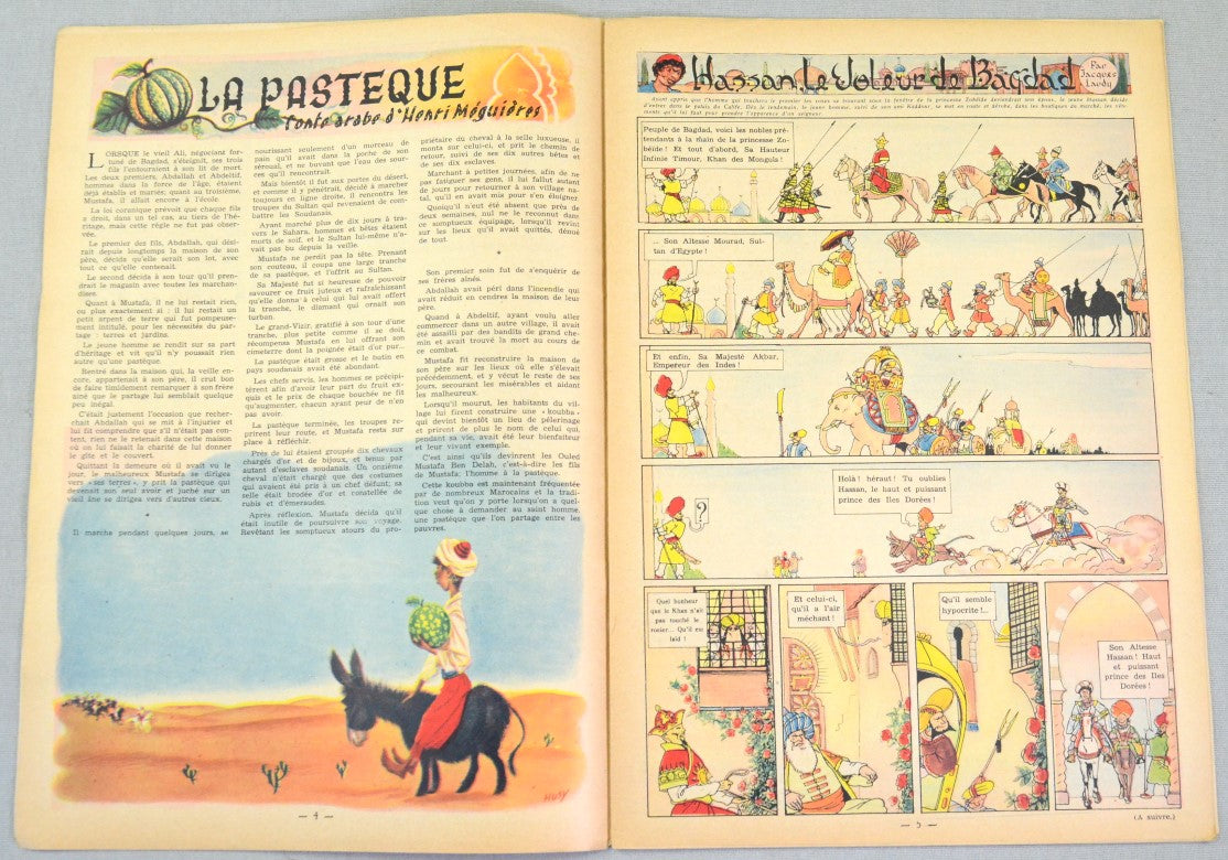 Journal Tintin Issue 35: August 26th 1948 Cover Edition Vintage Comic EO Couverture