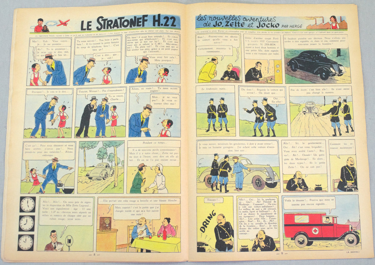 Journal Tintin Issue 35: August 26th 1948 Cover Edition Vintage Comic EO Couverture