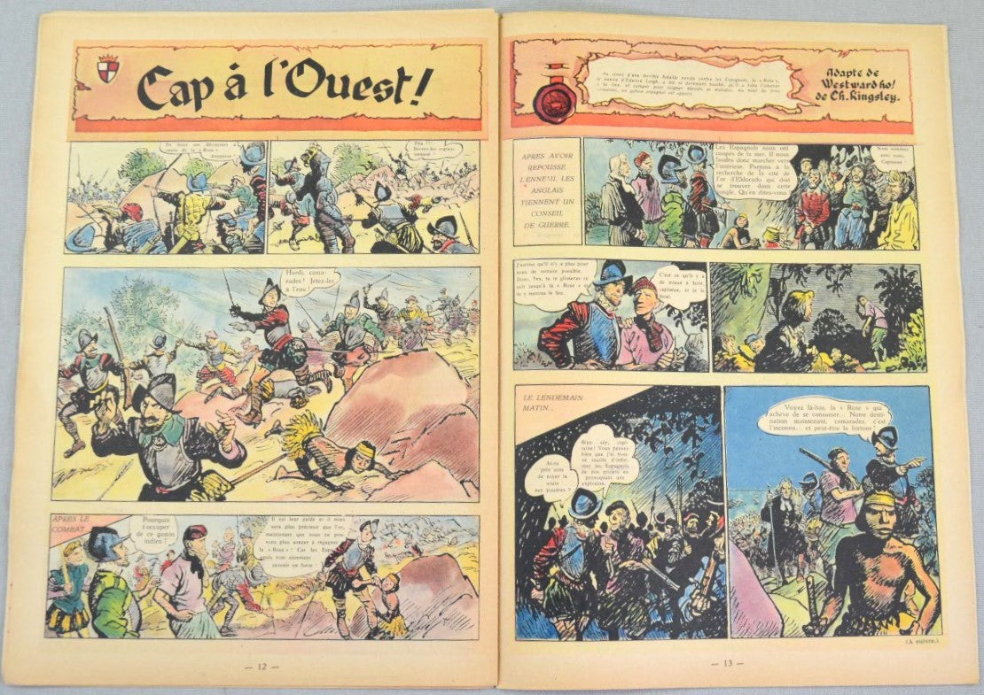 Journal Tintin Issue 35: August 26th 1948 Cover Edition Vintage Comic EO Couverture