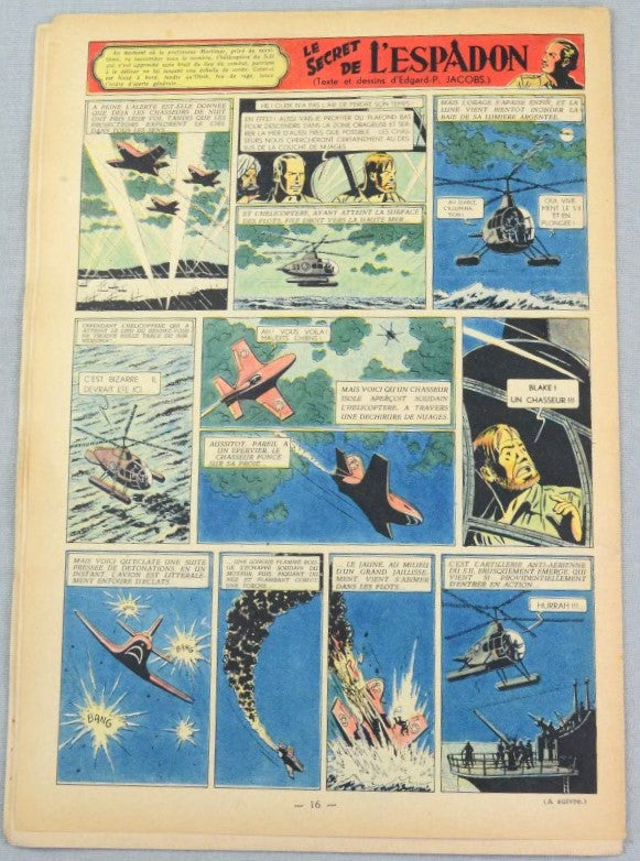 Journal Tintin Issue 35: August 26th 1948 Cover Edition Vintage Comic EO Couverture