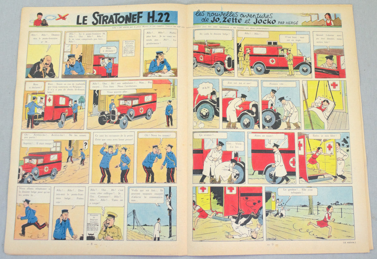 Journal Tintin Issue 36: September 2nd 1948 Cover Edition Vintage Comic EO Couverture