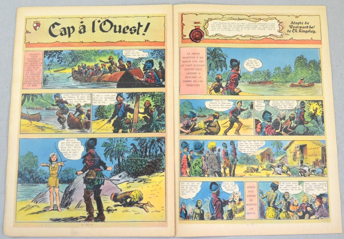 Journal Tintin Issue 36: September 2nd 1948 Cover Edition Vintage Comic EO Couverture