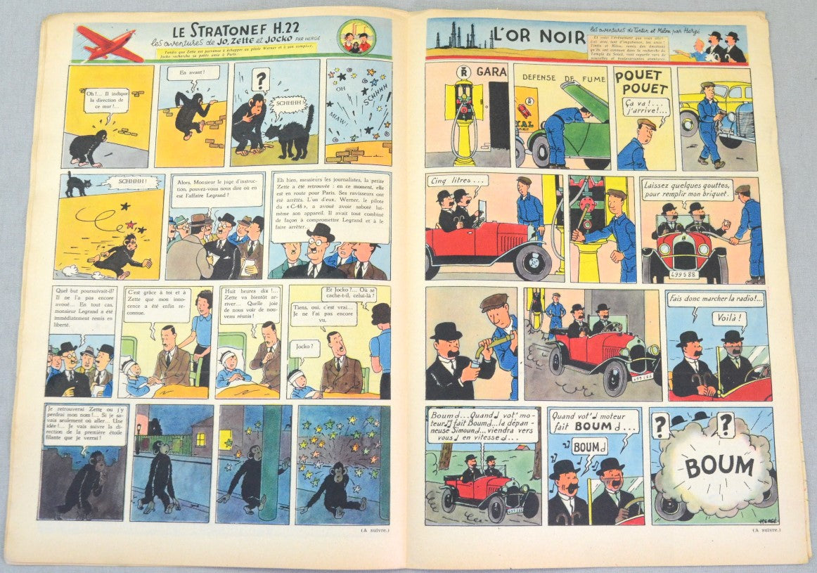 Journal Tintin Issue 38: September 16th 1948 Le Rallic Cover Edition Vintage Comic EO Couverture