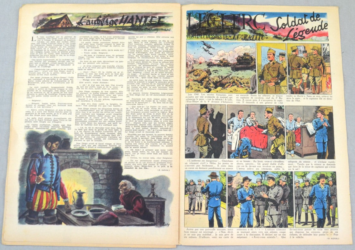 Journal Tintin Issue 38: September 16th 1948 Le Rallic Cover Edition Vintage Comic EO Couverture
