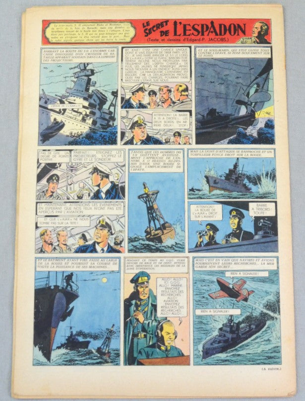 Journal Tintin Issue 38: September 16th 1948 Le Rallic Cover Edition Vintage Comic EO Couverture