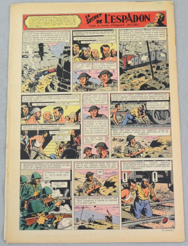 Journal Tintin Issue 40: September 30th 1948 Cover Edition Vintage Comic EO Couverture