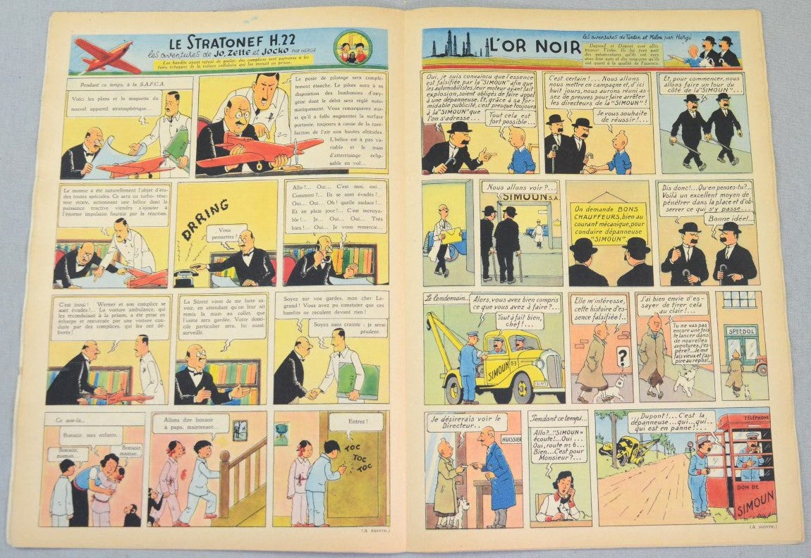 Journal Tintin Issue 41: October 7th 1948 Cover Edition Vintage Comic EO Couverture