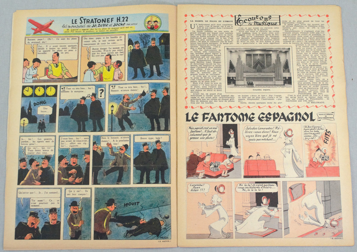 Journal Tintin Issue 42: October 14th 1948 Cover Edition Vintage Comic EO Couverture