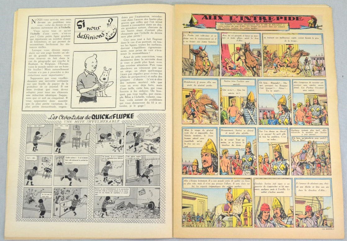 Journal Tintin Issue 42: October 14th 1948 Cover Edition Vintage Comic EO Couverture