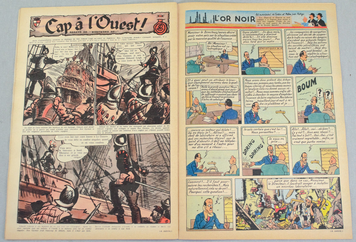 Journal Tintin Issue 42: October 14th 1948 Cover Edition Vintage Comic EO Couverture