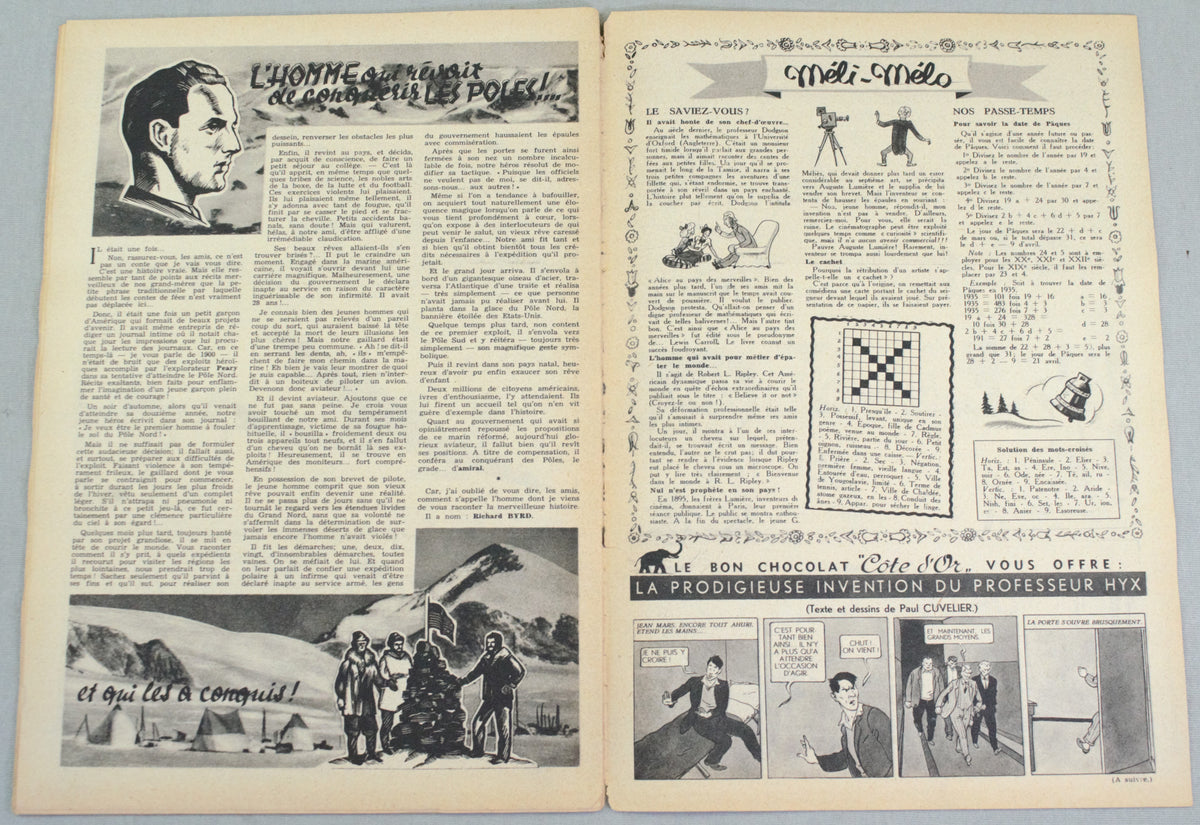 Journal Tintin Issue 42: October 14th 1948 Cover Edition Vintage Comic EO Couverture