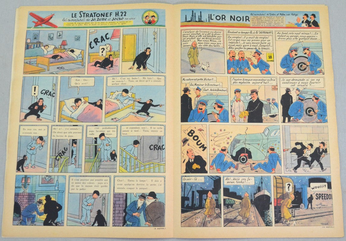 Journal Tintin Issue 43: October 21st 1948 Le Rallic Cover Edition Vintage Comic EO Couverture