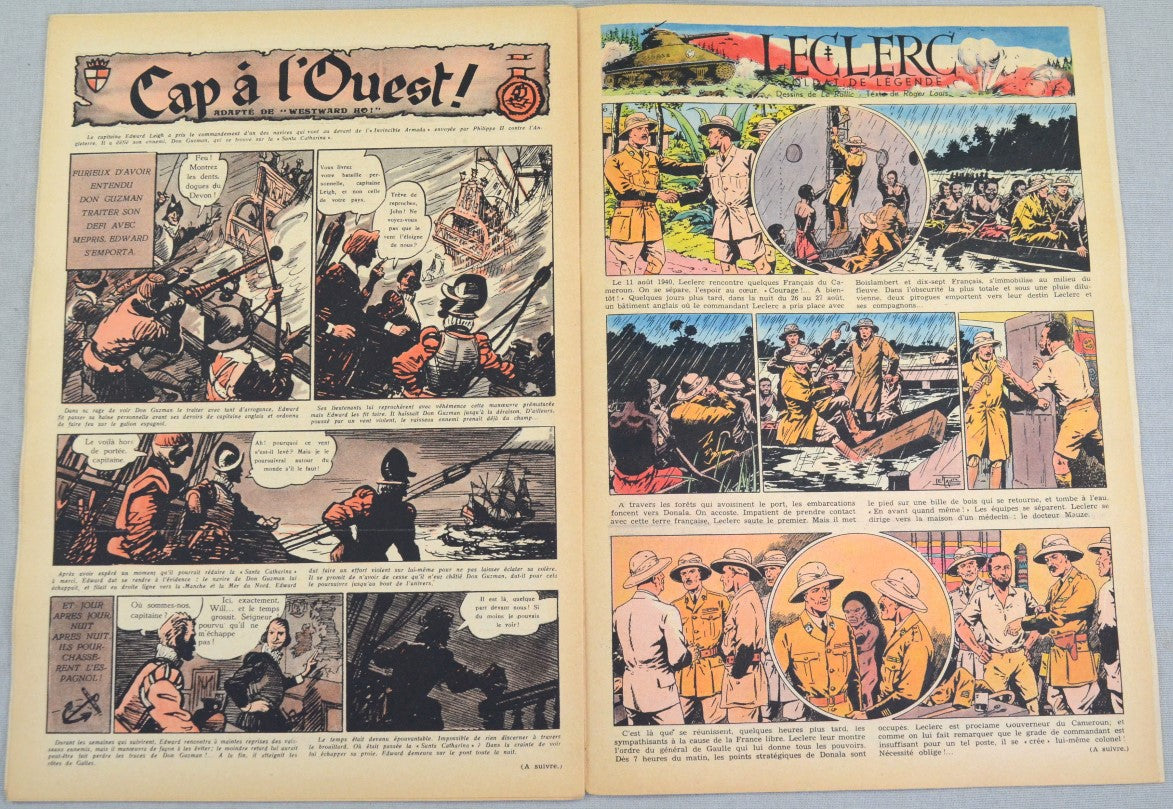 Journal Tintin Issue 43: October 21st 1948 Le Rallic Cover Edition Vintage Comic EO Couverture