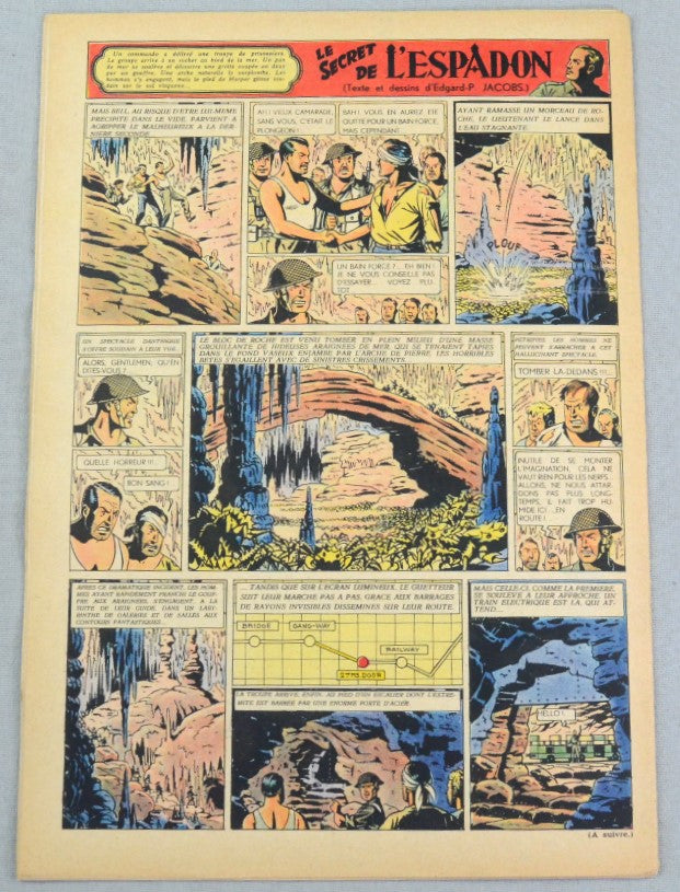 Journal Tintin Issue 43: October 21st 1948 Le Rallic Cover Edition Vintage Comic EO Couverture