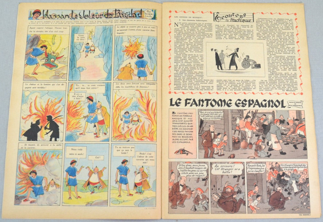 Journal Tintin Issue 44: October 28th 1948 Edgar P.Jacobs Cover Edition Vintage Comic EO Couverture
