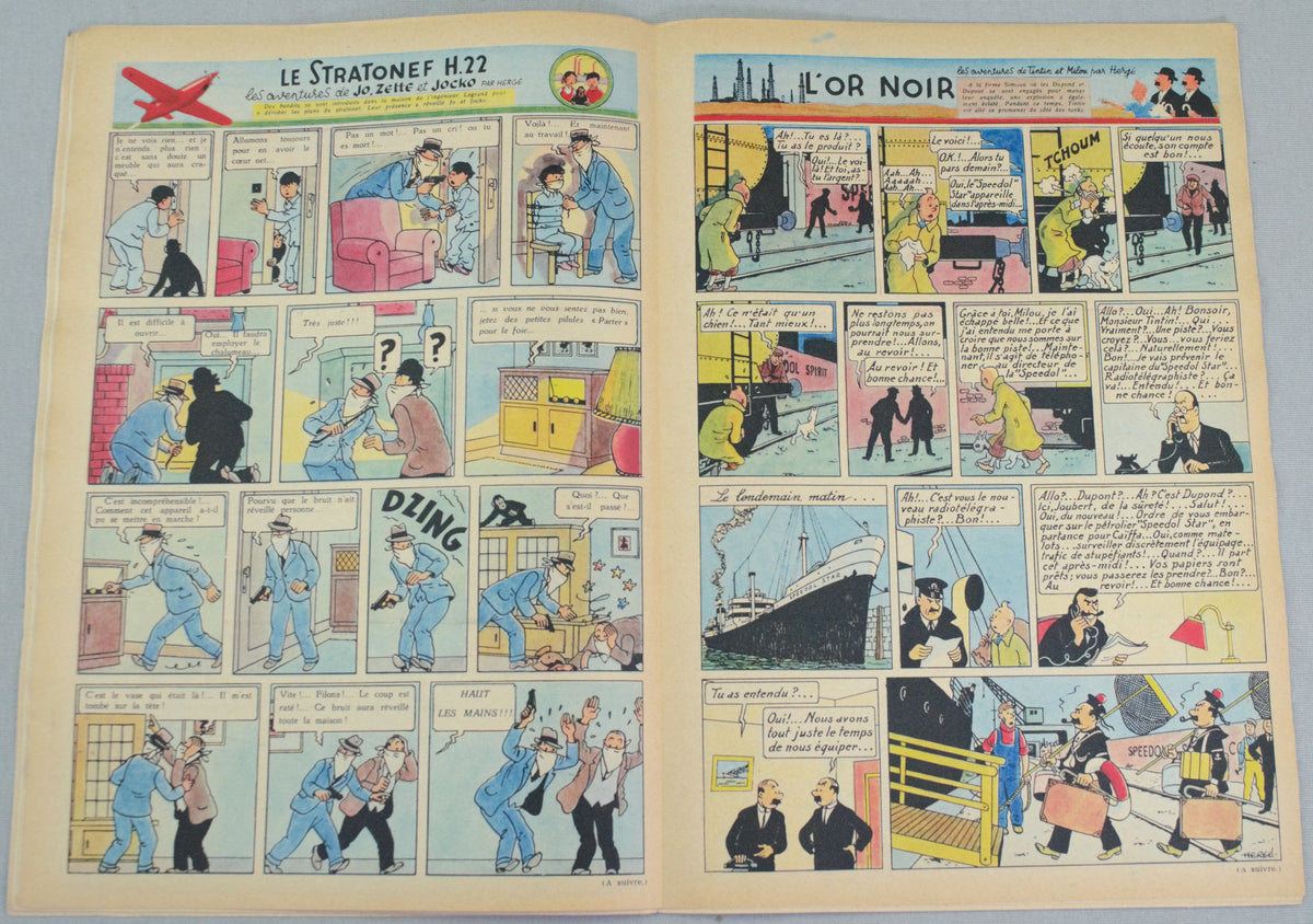 Journal Tintin Issue 44: October 28th 1948 Edgar P.Jacobs Cover Edition Vintage Comic EO Couverture