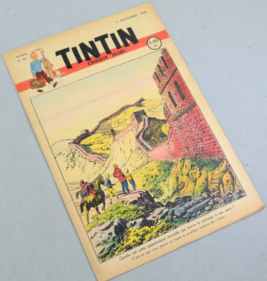 Journal Tintin Issue 46: November 11th 1948 Cover Edition Vintage Comic EO Couverture