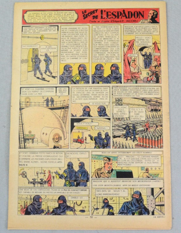 Journal Tintin Issue 48: November 24th 1948 J. Martin Cover Edition Vintage Comic EO Couverture
