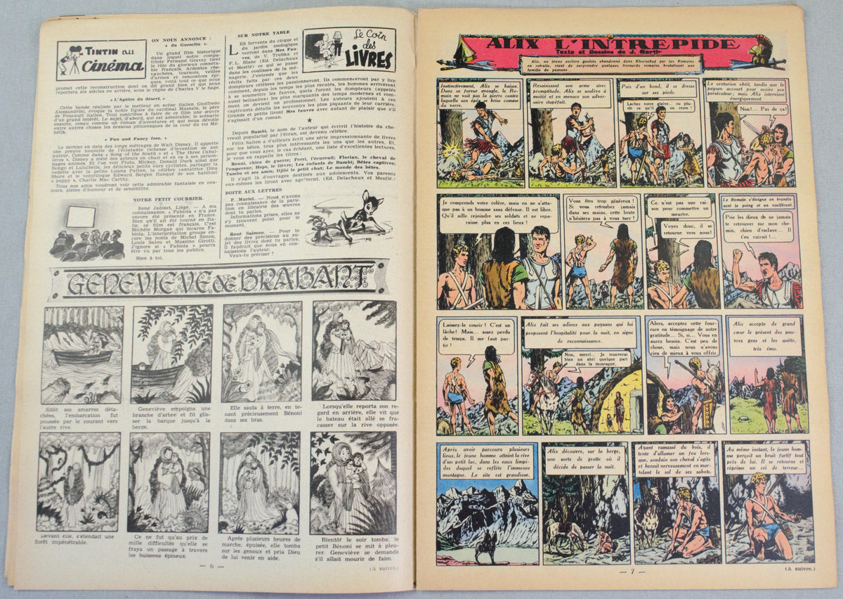 Journal Tintin Issue 49: December 2nd 1948 Cover Edition Vintage Comic EO Couverture