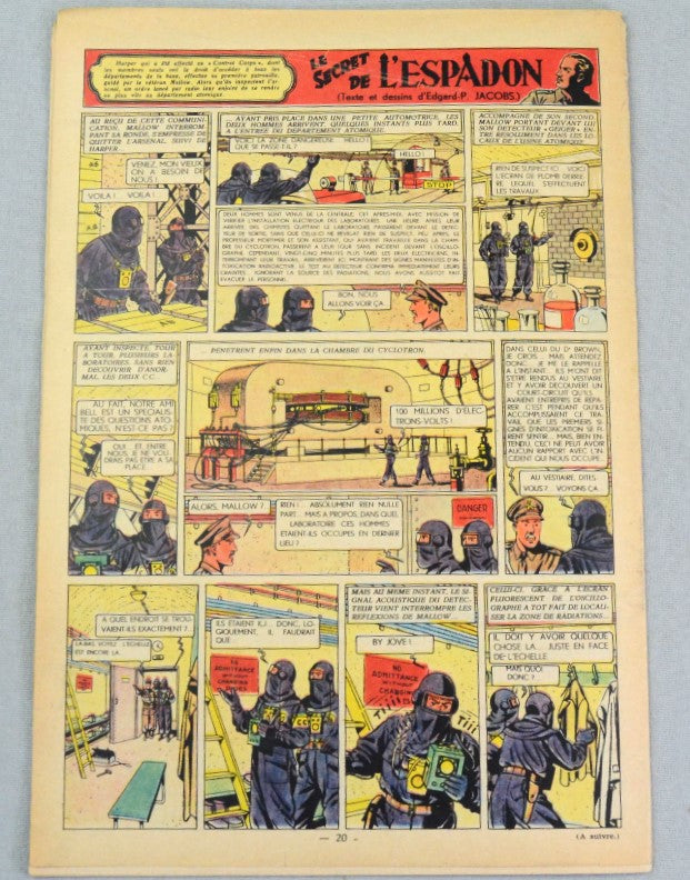 Journal Tintin Issue 49: December 2nd 1948 Cover Edition Vintage Comic EO Couverture
