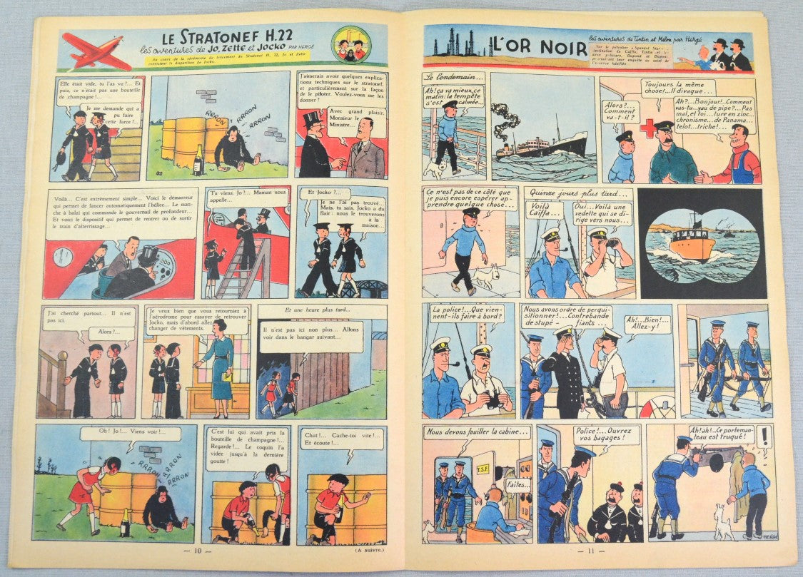 Journal Tintin Issue 51: December 16th 1948 Cover Edition Vintage Comic EO Couverture