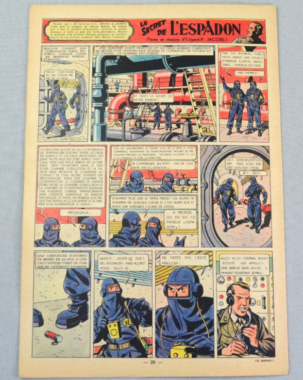Journal Tintin Issue 51: December 16th 1948 Cover Edition Vintage Comic EO Couverture