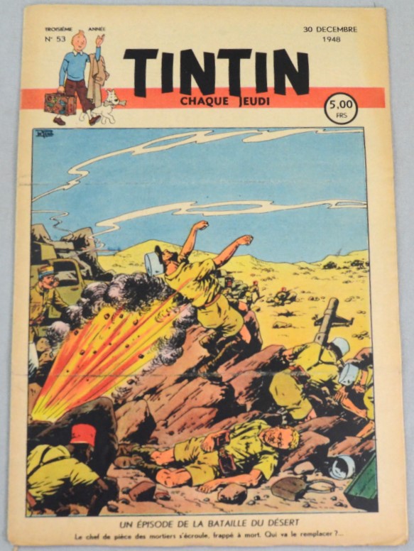 Journal Tintin Issue 53: December 30th 1948 Le Rallic Cover Edition Vintage Comic EO Couverture