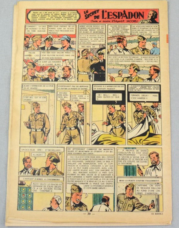 Journal Tintin Issue 53: December 30th 1948 Le Rallic Cover Edition Vintage Comic EO Couverture