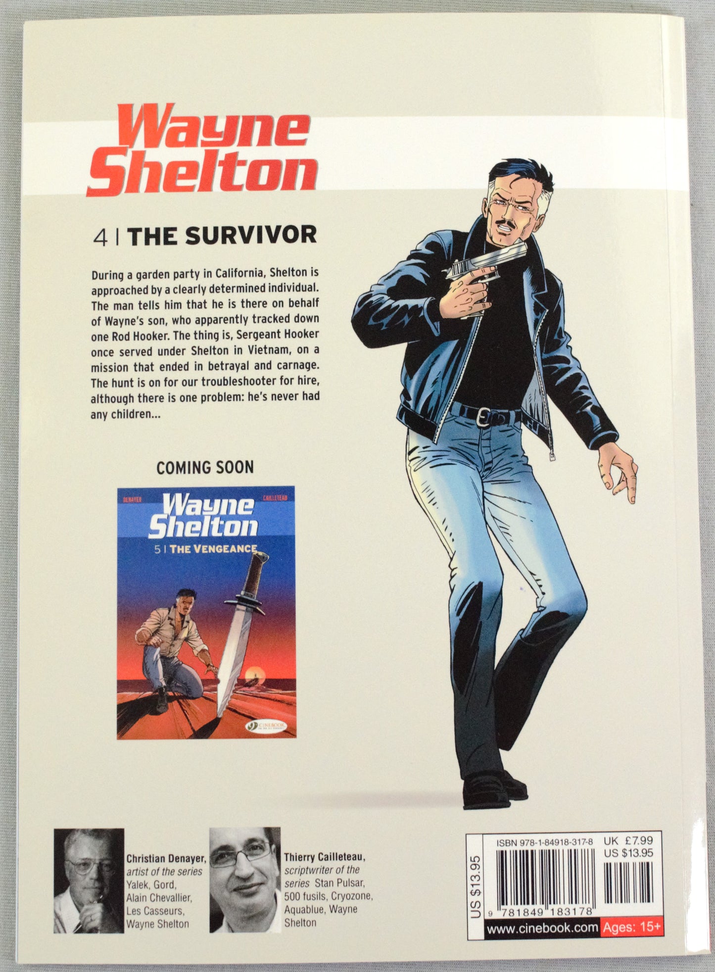 Wayne Shelton Volume 4 - "The Survivor " Cinebook Paperback Comic Book by Denayer/Van Hamme