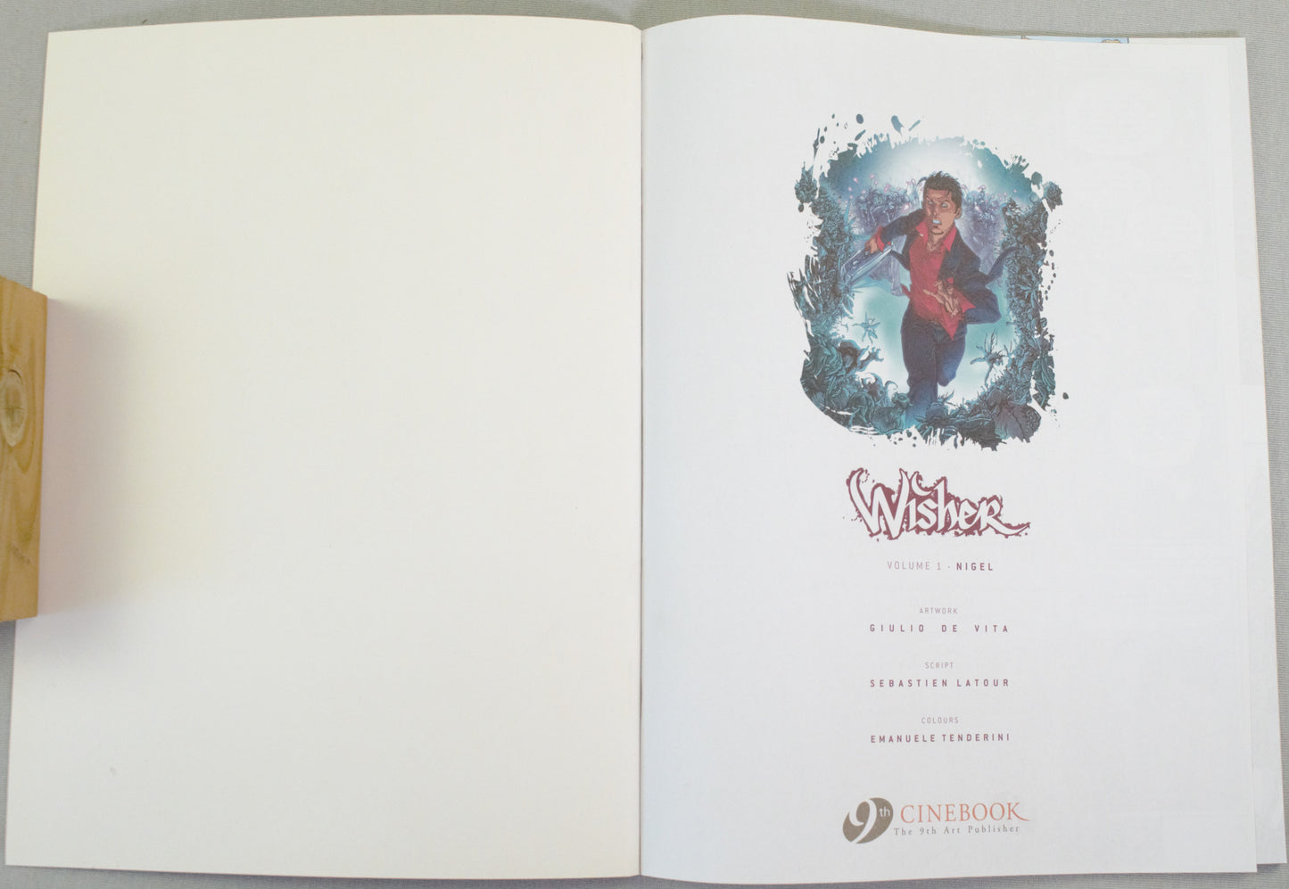 Wisher Volume 1 - "Nigel" UK Cinebook Paperback Comic Book by Latour & De Vita