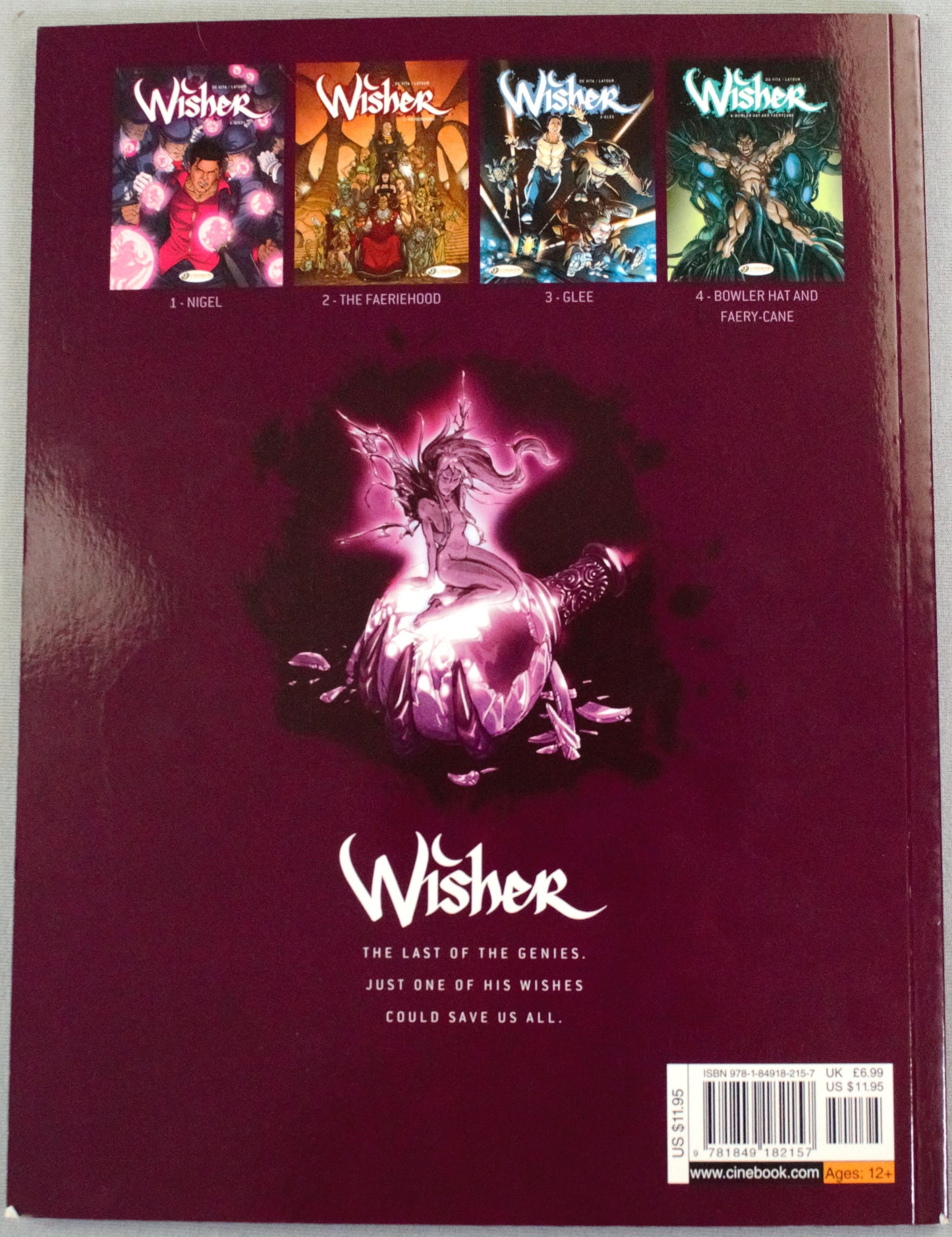 Wisher Volume 1 - "Nigel" UK Cinebook Paperback Comic Book by Latour & De Vita
