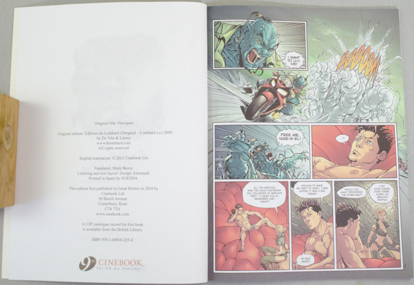 Wisher Volume 2 - "The Faeriehood" UK Cinebook Paperback Comic Book by Latour & De Vita