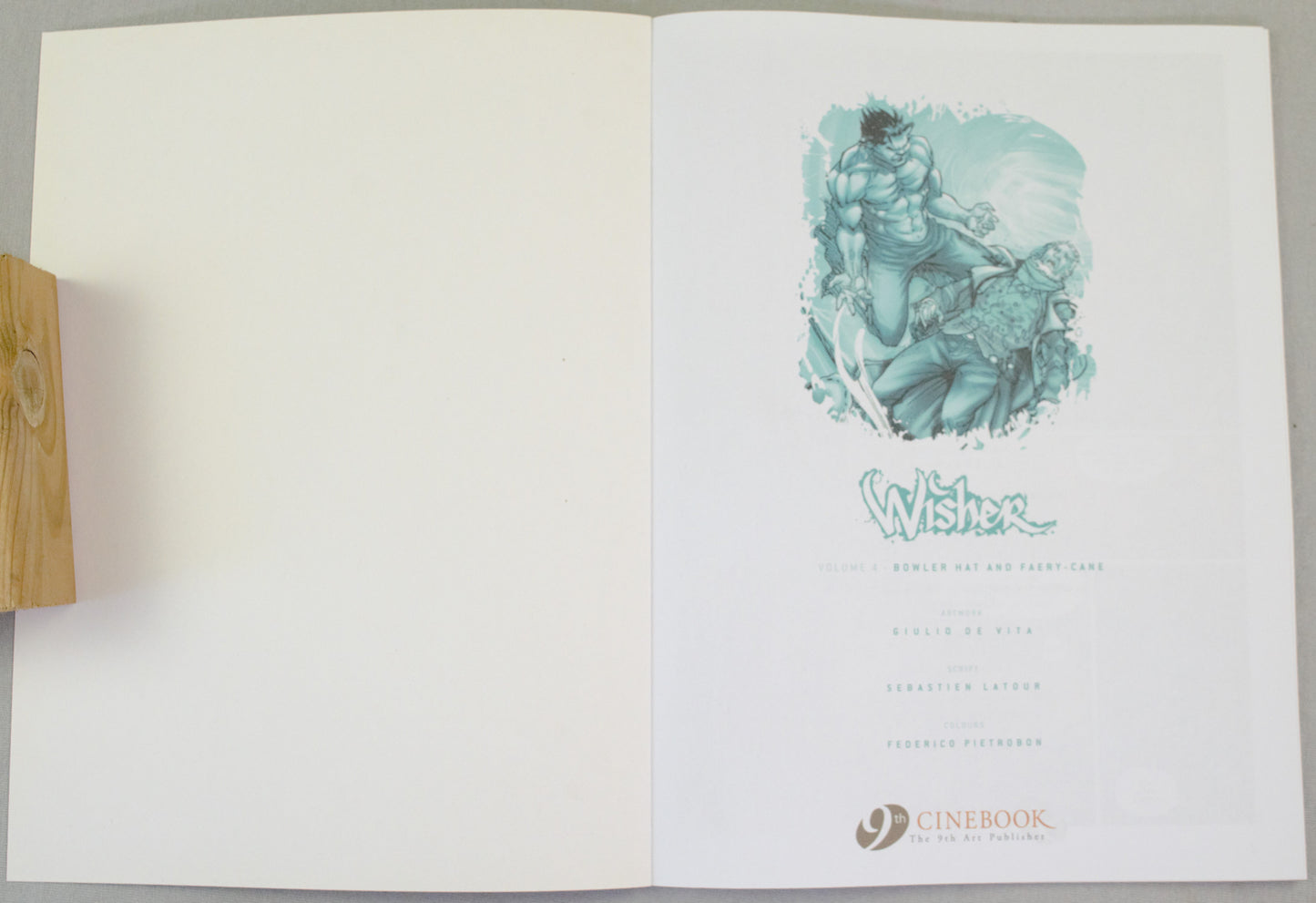 Wisher Volume 4 - "Bowler Hat and Faery-Cane" UK Cinebook Paperback Comic Book by Latour & De Vita