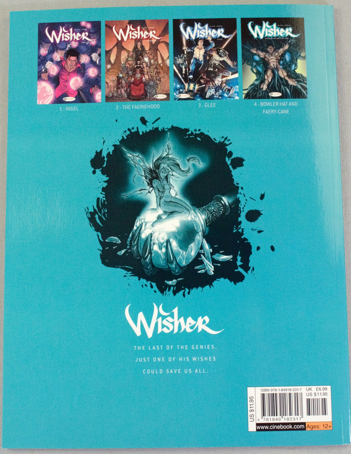 Wisher Volume 4 - "Bowler Hat and Faery-Cane" UK Cinebook Paperback Comic Book by Latour & De Vita