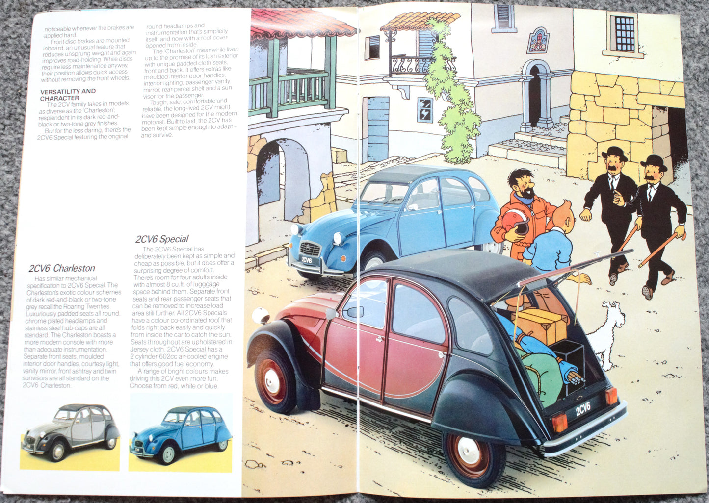 1984 Citroen Tintin Car Brochure: Further Adventures of the 2CV6 by Herge Comic