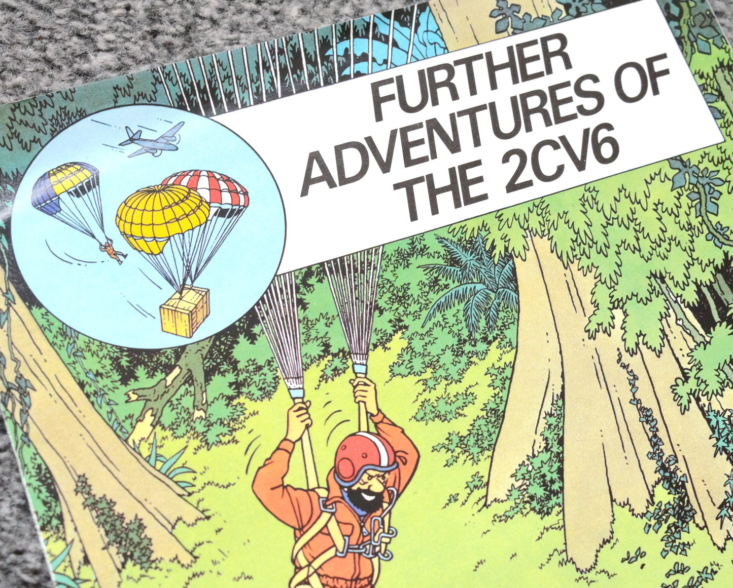 1984 Citroen Tintin Car Brochure: Further Adventures of the 2CV6 by Herge Comic