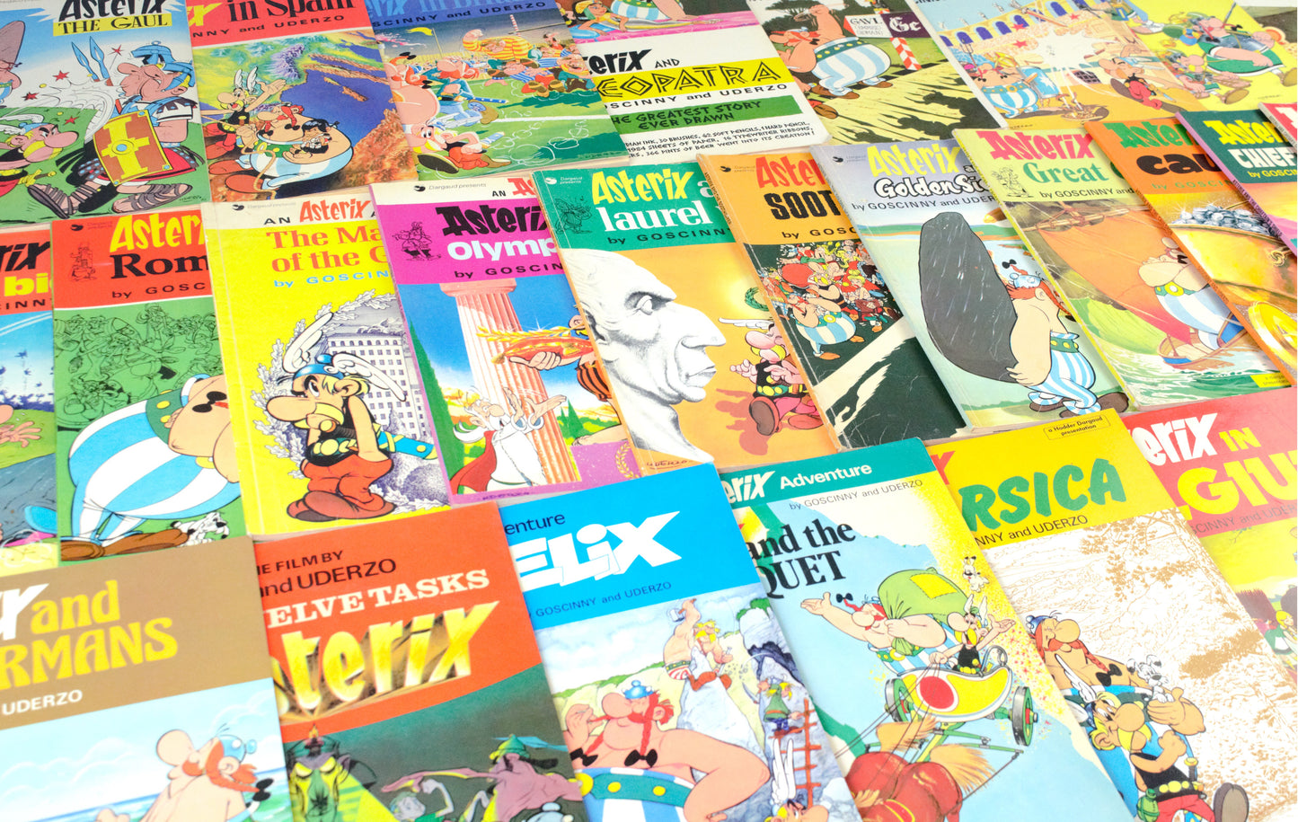 Adventures of Asterix Set x28 Vintage 1970/80s Paperback Comic Books Hodder/Dargaud/Stoughton UK Editions FULL SET