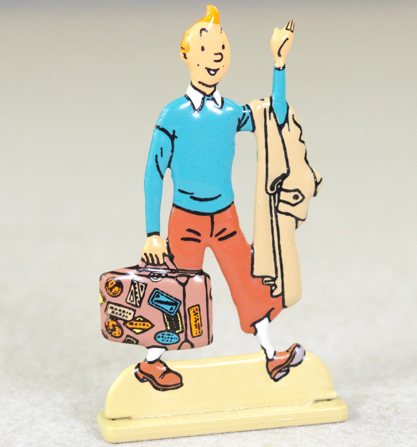 Archives Tintin 2D Metal Figurine: Traveller with Globetrotter Moulinsart Archives Figure/Model