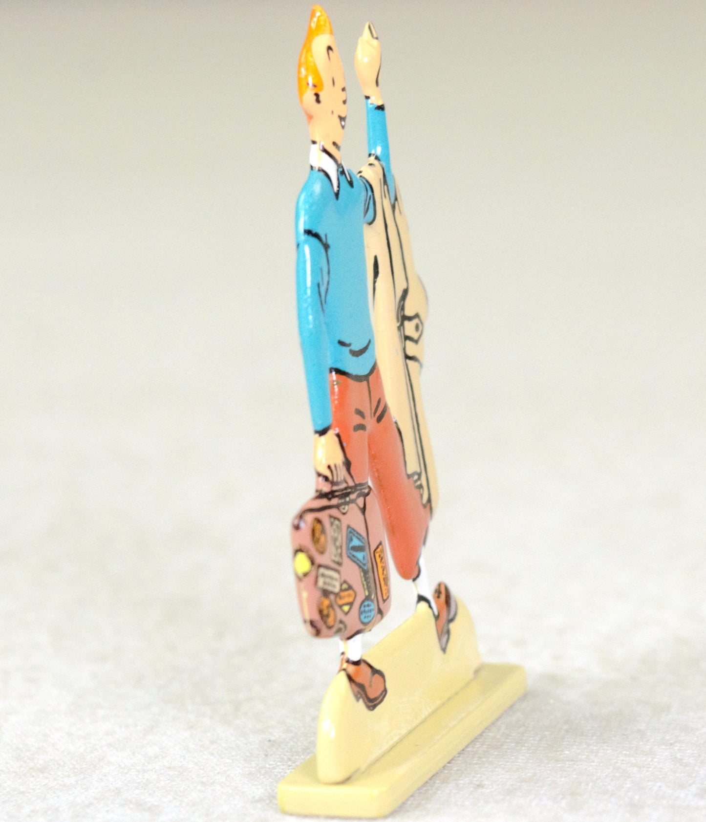 Archives Tintin 2D Metal Figurine: Traveller with Globetrotter Moulinsart Archives Figure/Model