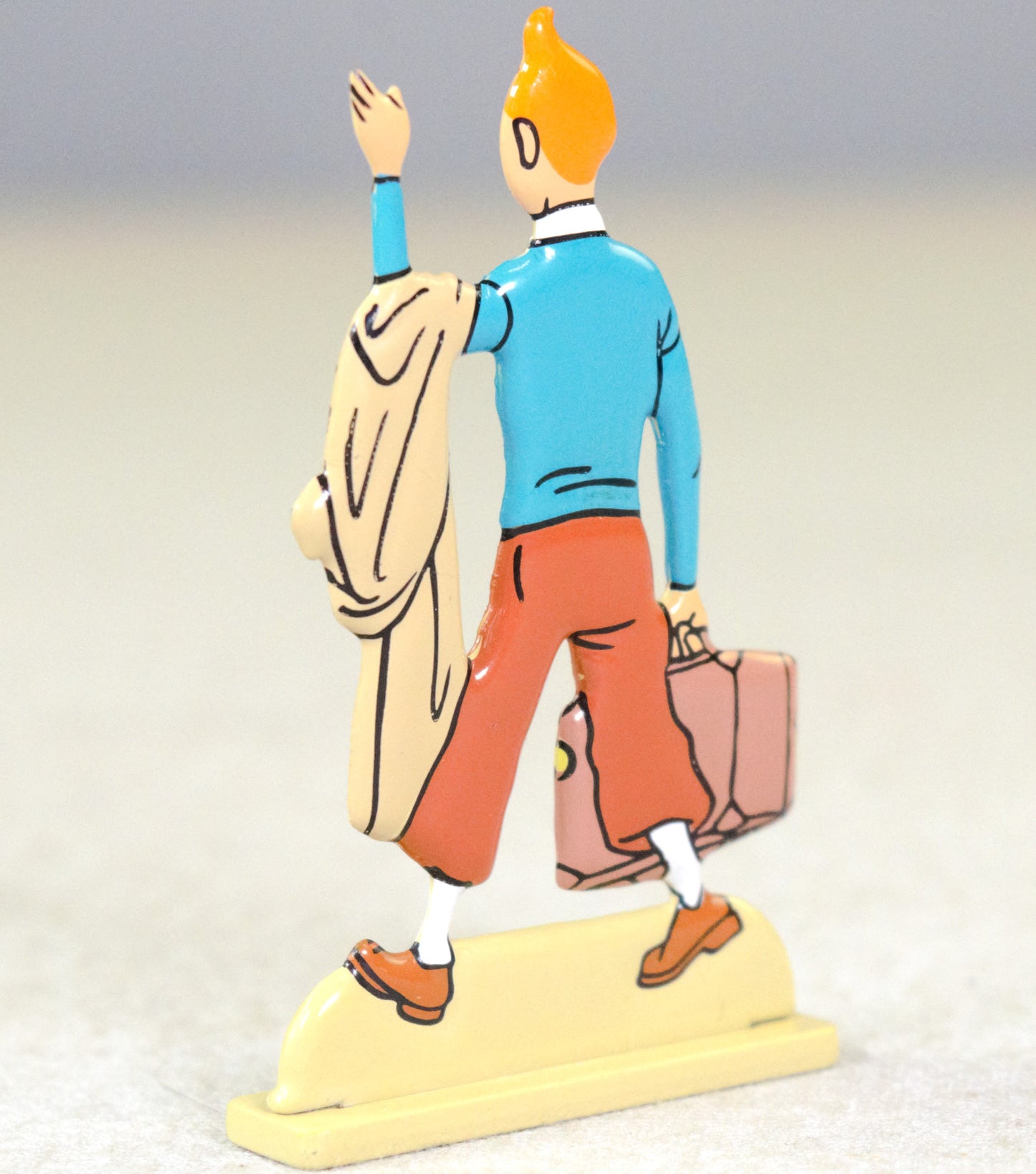 Archives Tintin 2D Metal Figurine: Traveller with Globetrotter Moulinsart Archives Figure/Model