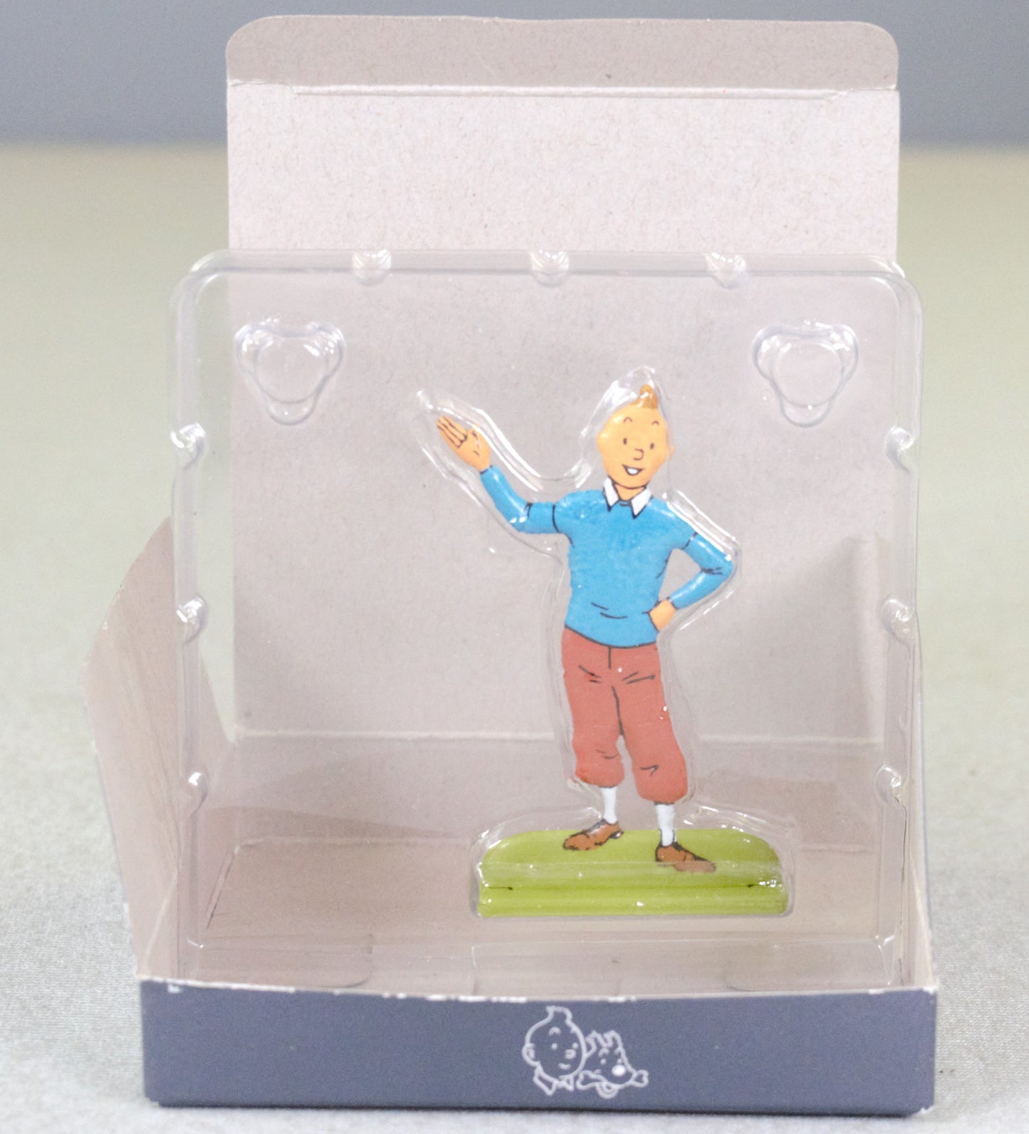 ARCHIVES TINTIN 2D Metal Figurine: Journal Tintin Waving Moulinsart Figure/Model