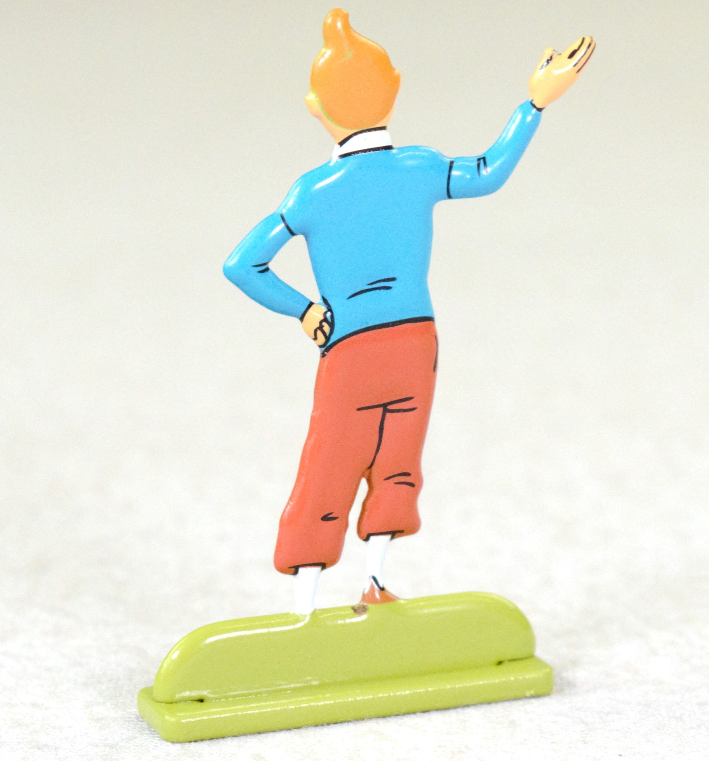 ARCHIVES TINTIN 2D Metal Figurine: Journal Tintin Waving Moulinsart Figure/Model