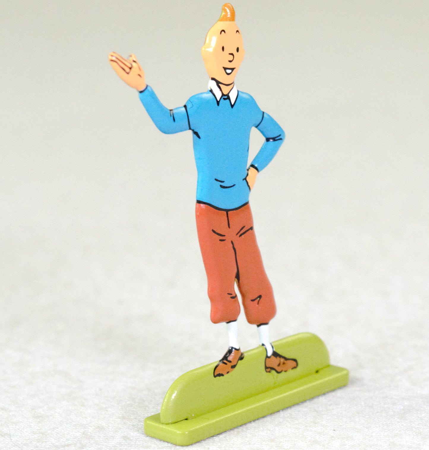 ARCHIVES TINTIN 2D Metal Figurine: Journal Tintin Waving Moulinsart Figure/Model