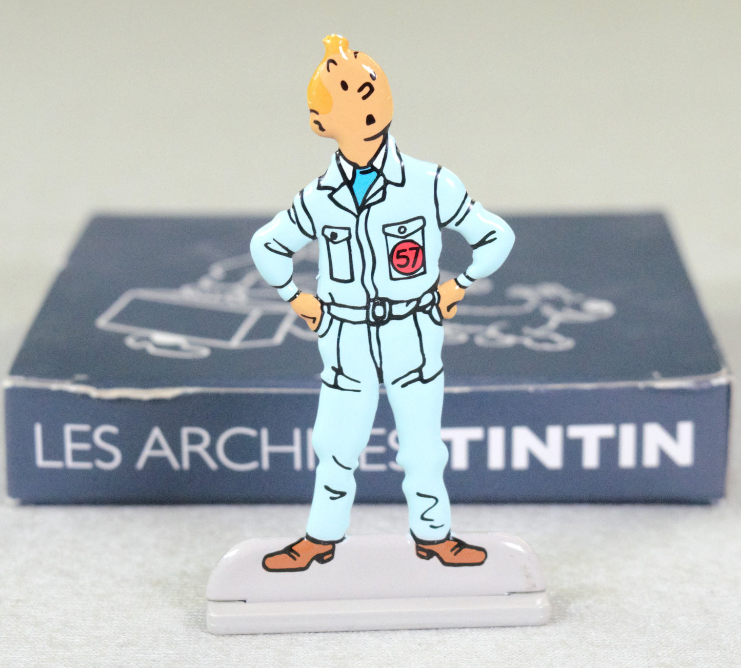Archives Moulinsart 2D Metal Figurine: Tintin Astronaut Objectif Lune ML Figure/Model