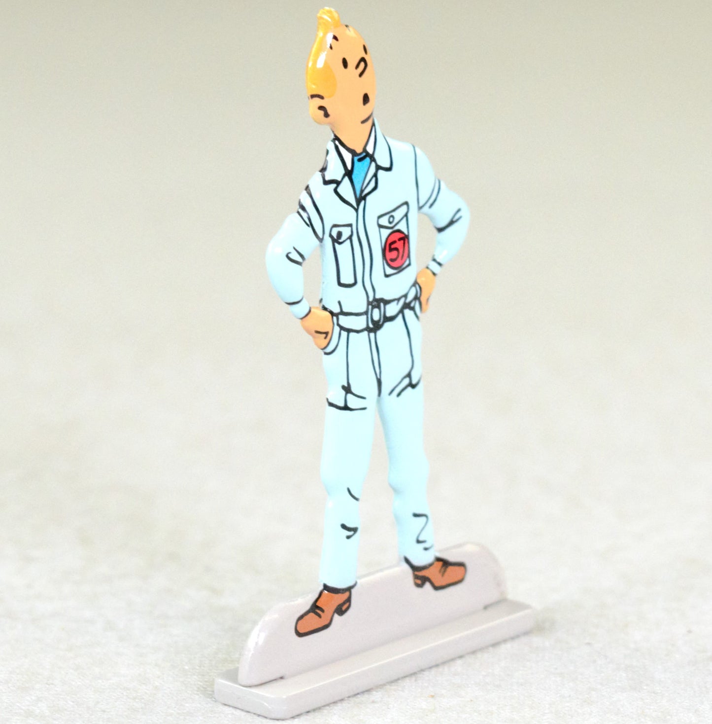 Archives Moulinsart 2D Metal Figurine: Tintin Astronaut Objectif Lune ML Figure/Model