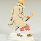 Archives Moulinsart 2D Metal Figurine: Tintin holds Umbrella Sunflower Affair Relief Figure/Model