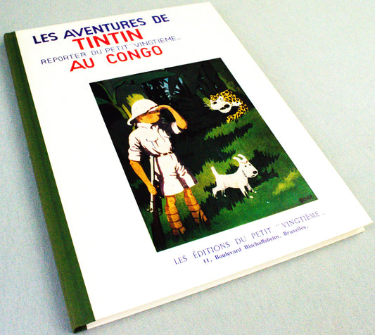 Tintin Au Congo B&W Facsimile 1st Alternate Cover Edition HB Casterman 1982 French EO Noir Blanc