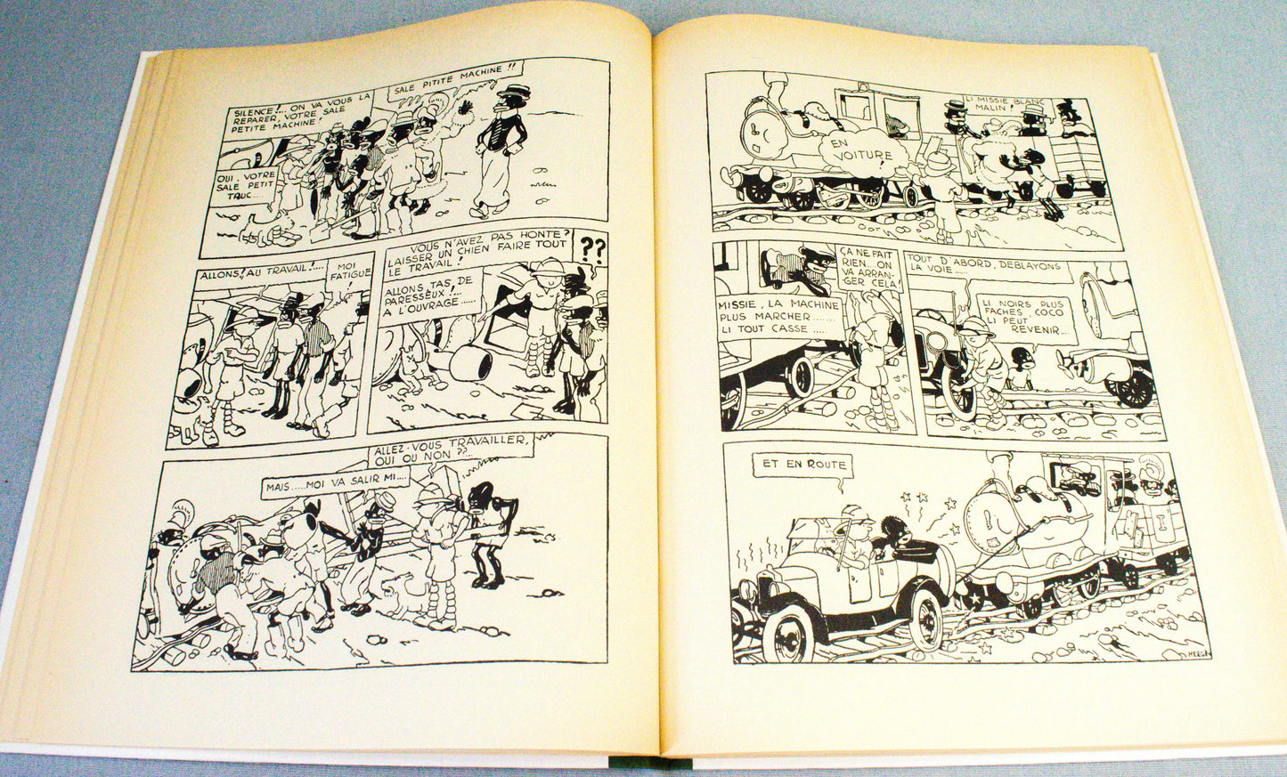 Tintin Au Congo B&W Facsimile 1st Alternate Cover Edition HB Casterman 1982 French EO Noir Blanc