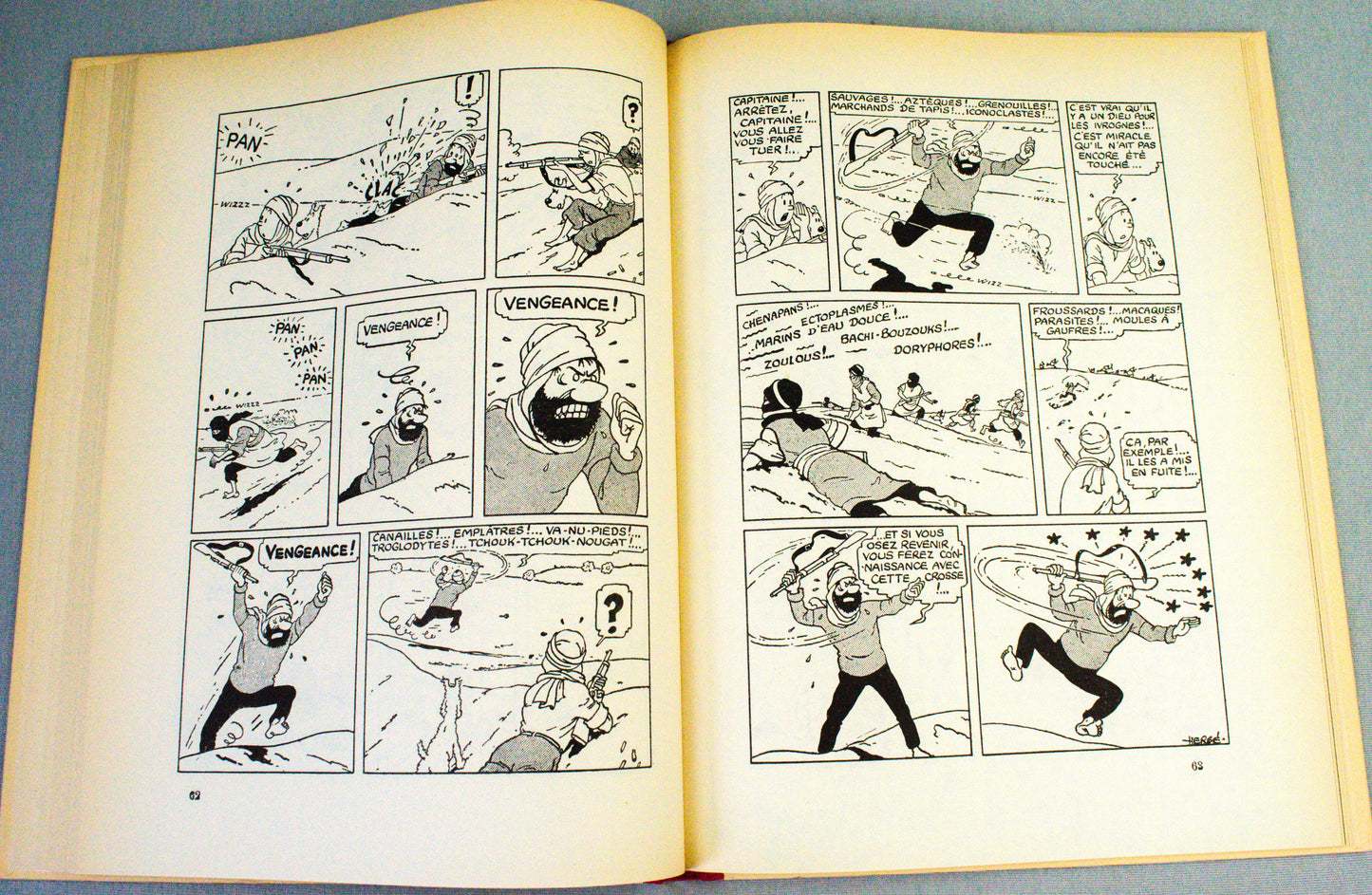 Crabe Aux Pinces D' Or - Rare B&W Facsimile 1st Edition Casterman - 1989 French EO Noire Blanc
